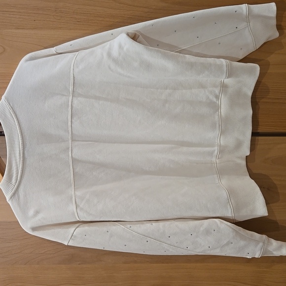 a new day Dot Glitter Sparkle Cream Crew Neck Sweater, Festive Chic, Large, VGUC - Picture 6 of 6